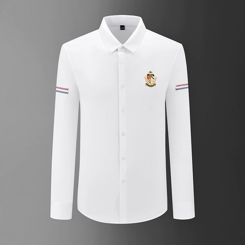 Camisa de Manga Larga Ajustada con Estampado Digital 3D de Insignia view 6