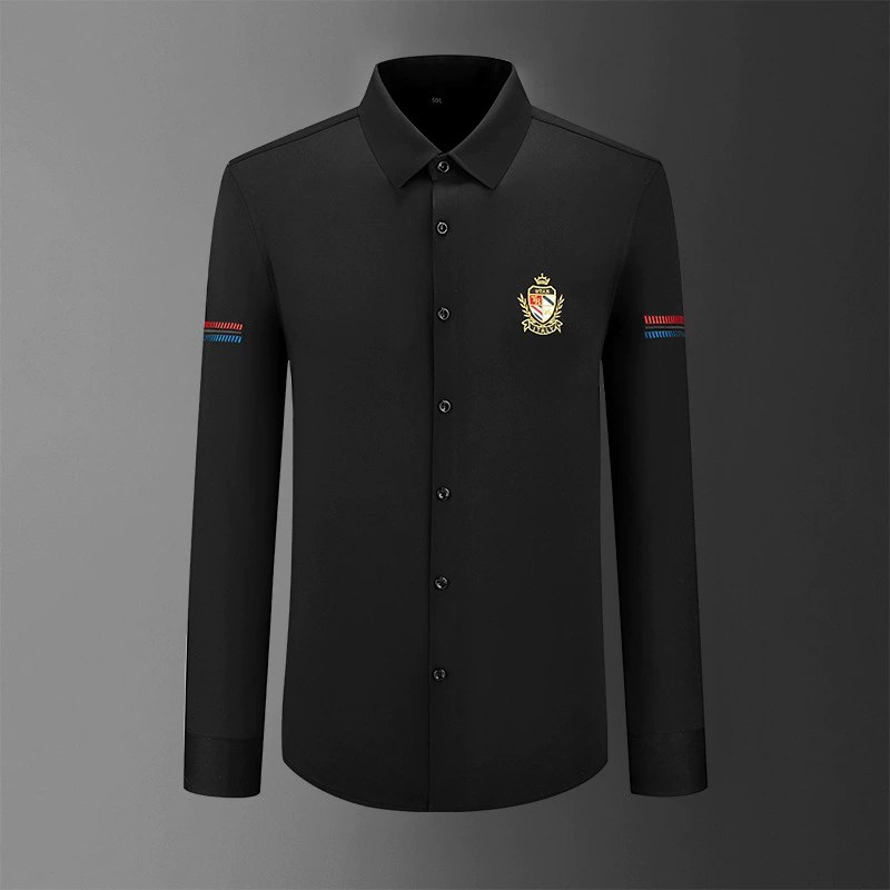 Camisa de Manga Larga Ajustada con Estampado Digital 3D de Insignia view 7