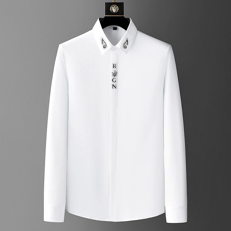 Casual Slim Fit Solid Short Sleeve Shirt view 2