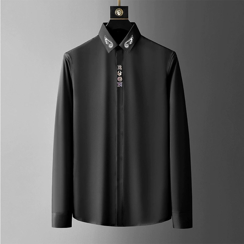 Casual Slim Fit Solid Short Sleeve Shirt view 4