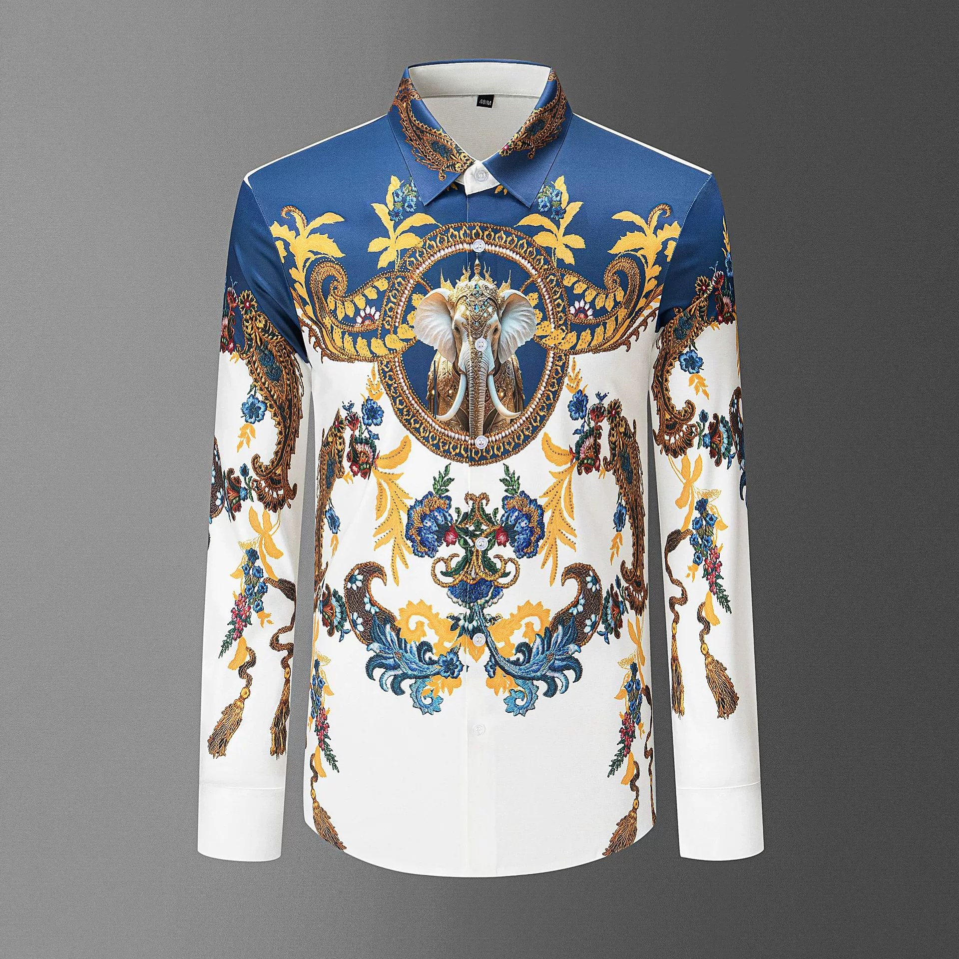 Elephant Palace Print Long Sleeve Shirt view 6