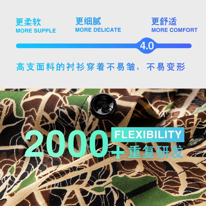 Jungle Camo All-Over Print Short Sleeve Shirt view 3