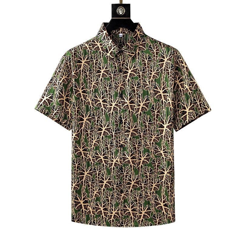 Jungle Camo All-Over Print Short Sleeve Shirt view 5