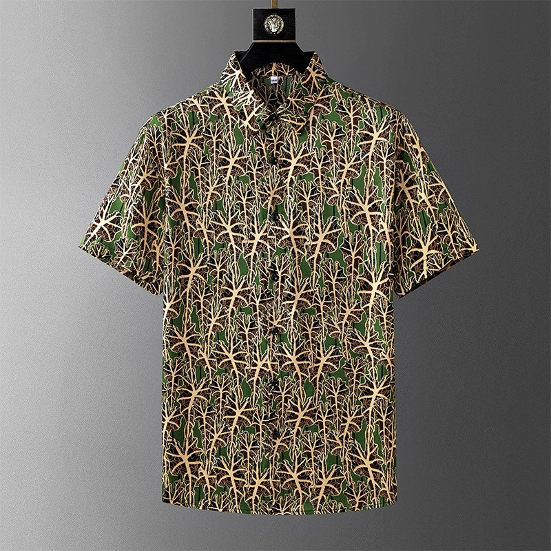 Jungle Camo All-Over Print Short Sleeve Shirt view 6