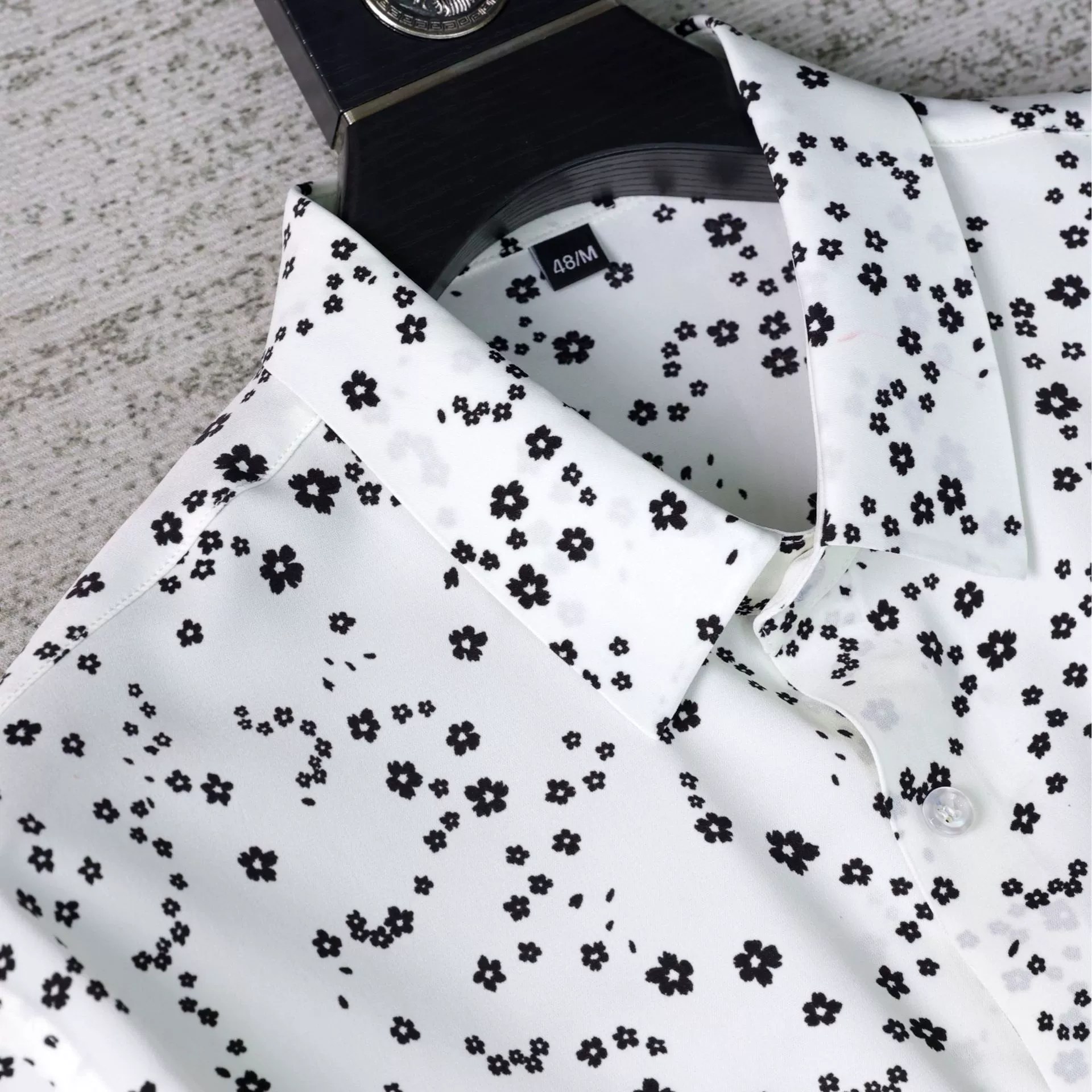 Floral 3D Digital Print Short Sleeve Shirt view 4