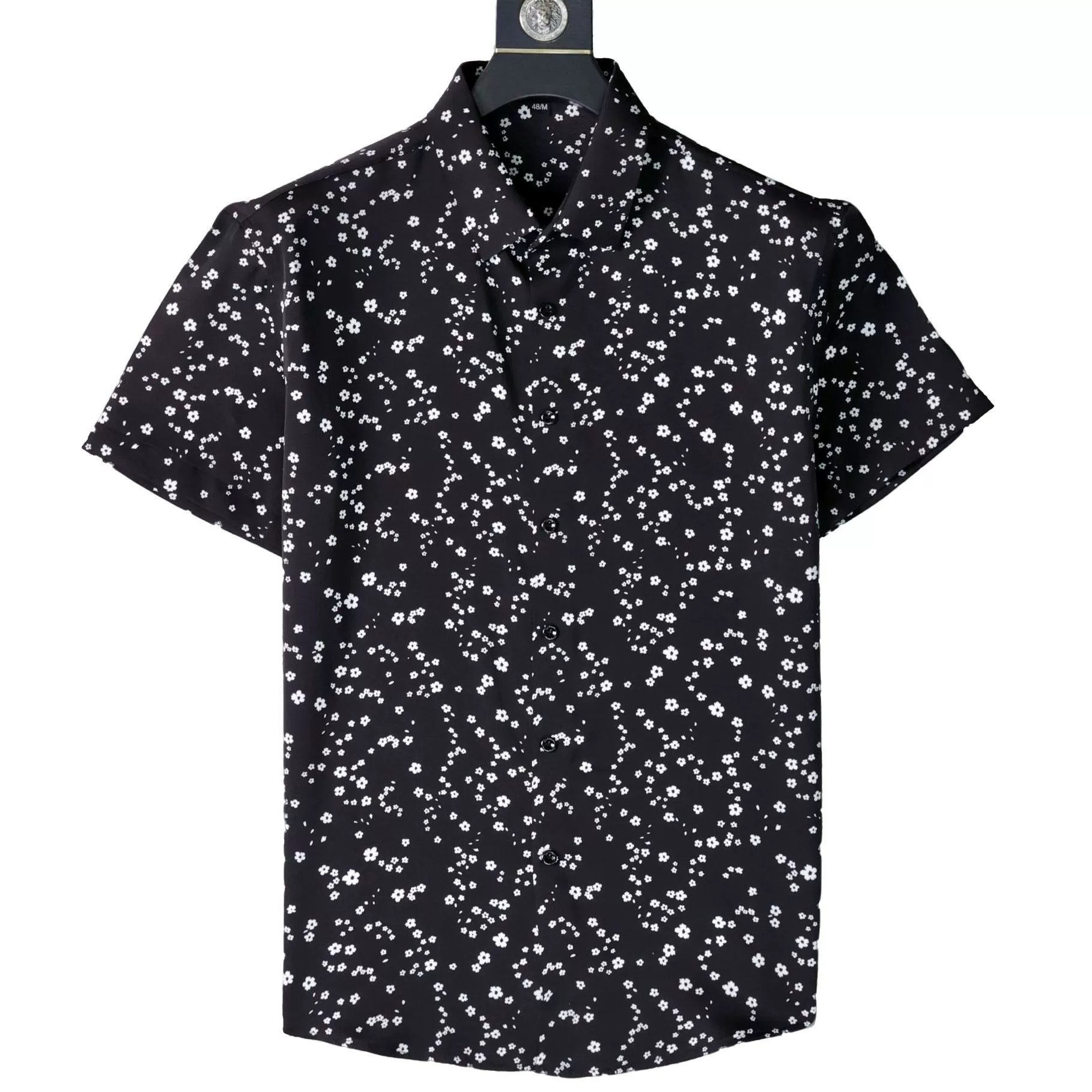 Floral 3D Digital Print Short Sleeve Shirt view 7