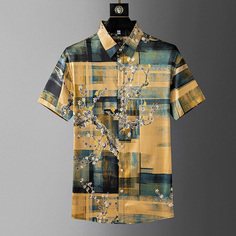 Hawaiian Casual Printed Short Sleeve Shirt view 9