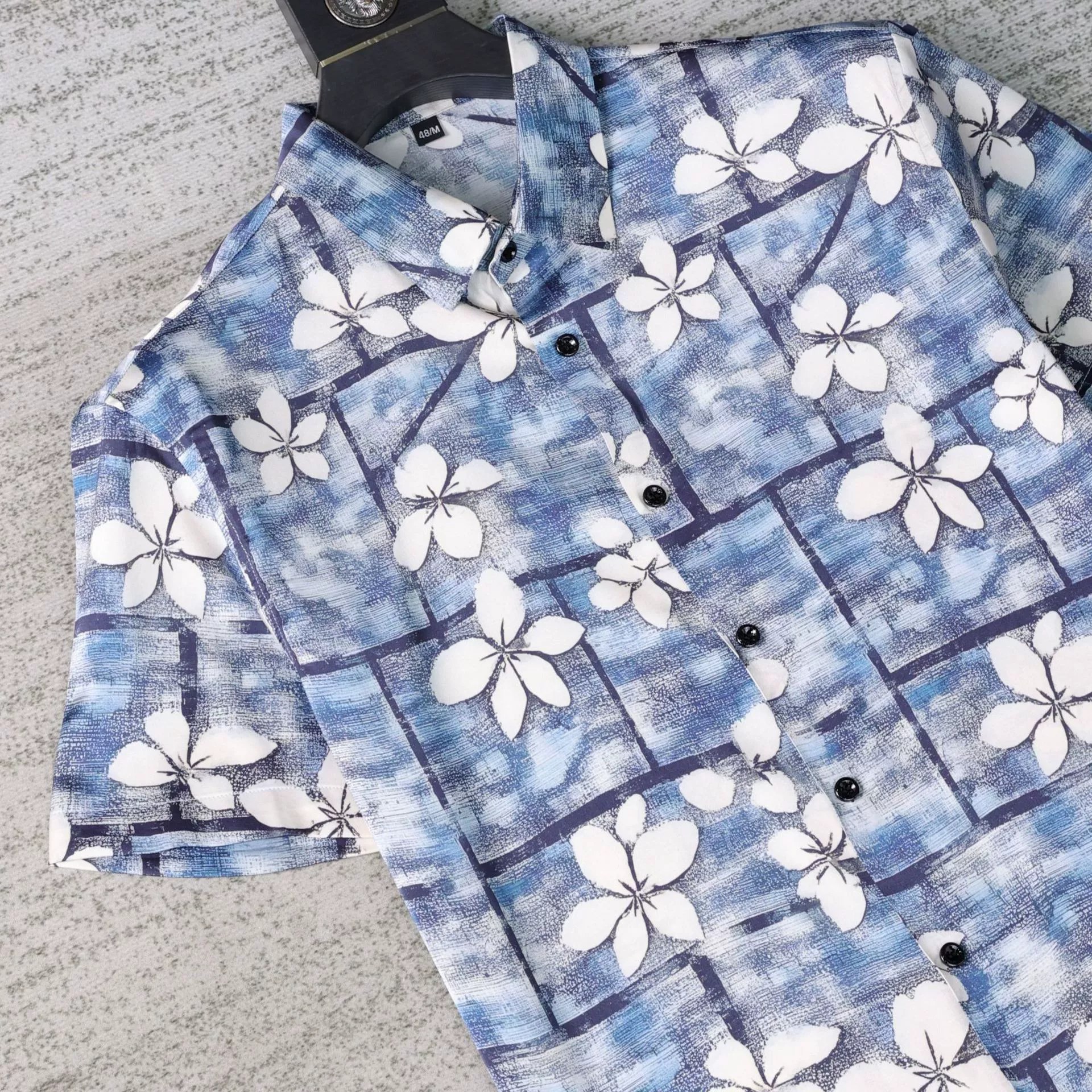 Vintage Hawaiian Floral Short Sleeve Shirt view 2