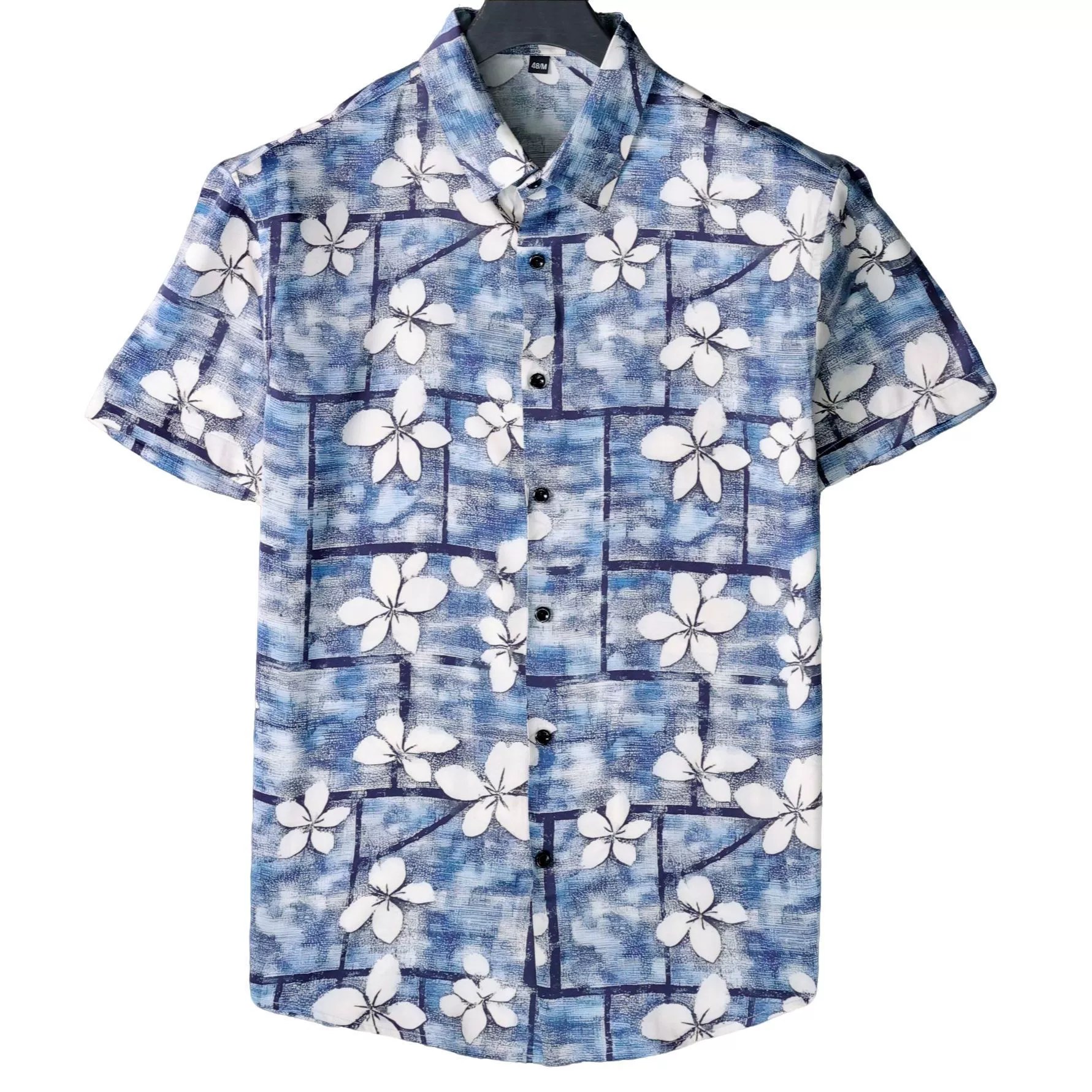Vintage Hawaiian Floral Short Sleeve Shirt view 5