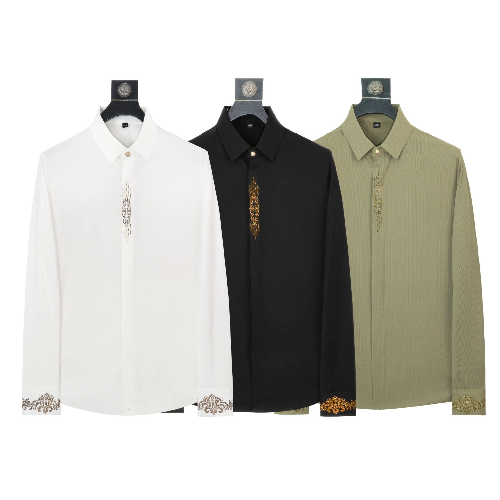 Rhinestone European Vintage Long Sleeve Shirt view 4