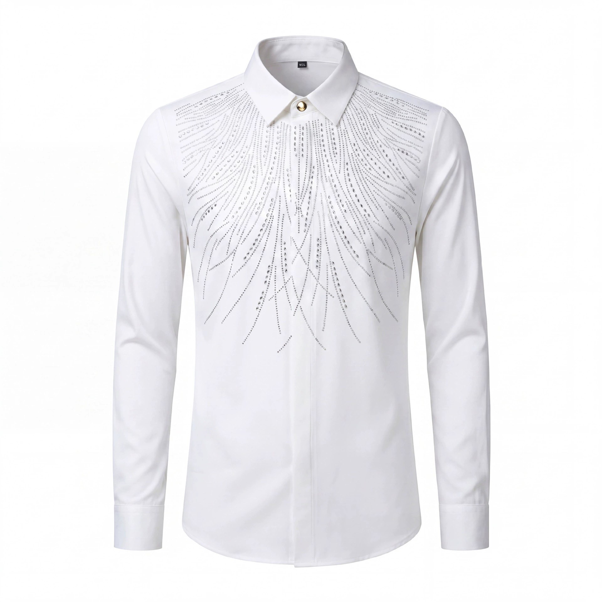 High-Temperature Rhinestone Wing Long Sleeve Shirt view 6