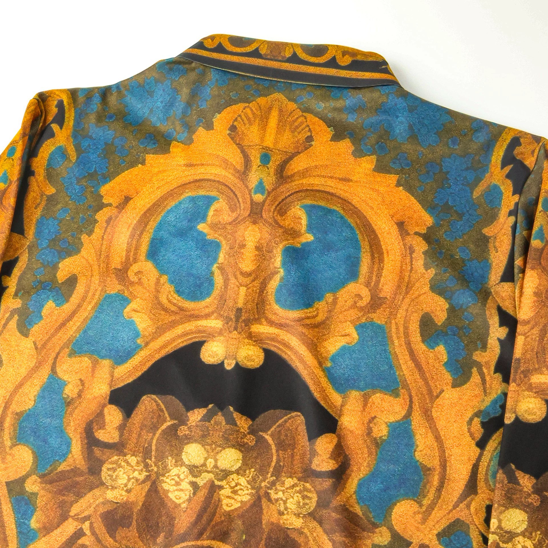 Palace Floral Vertical Stripe Rhinestone Print Long Sleeve Shirt view 4
