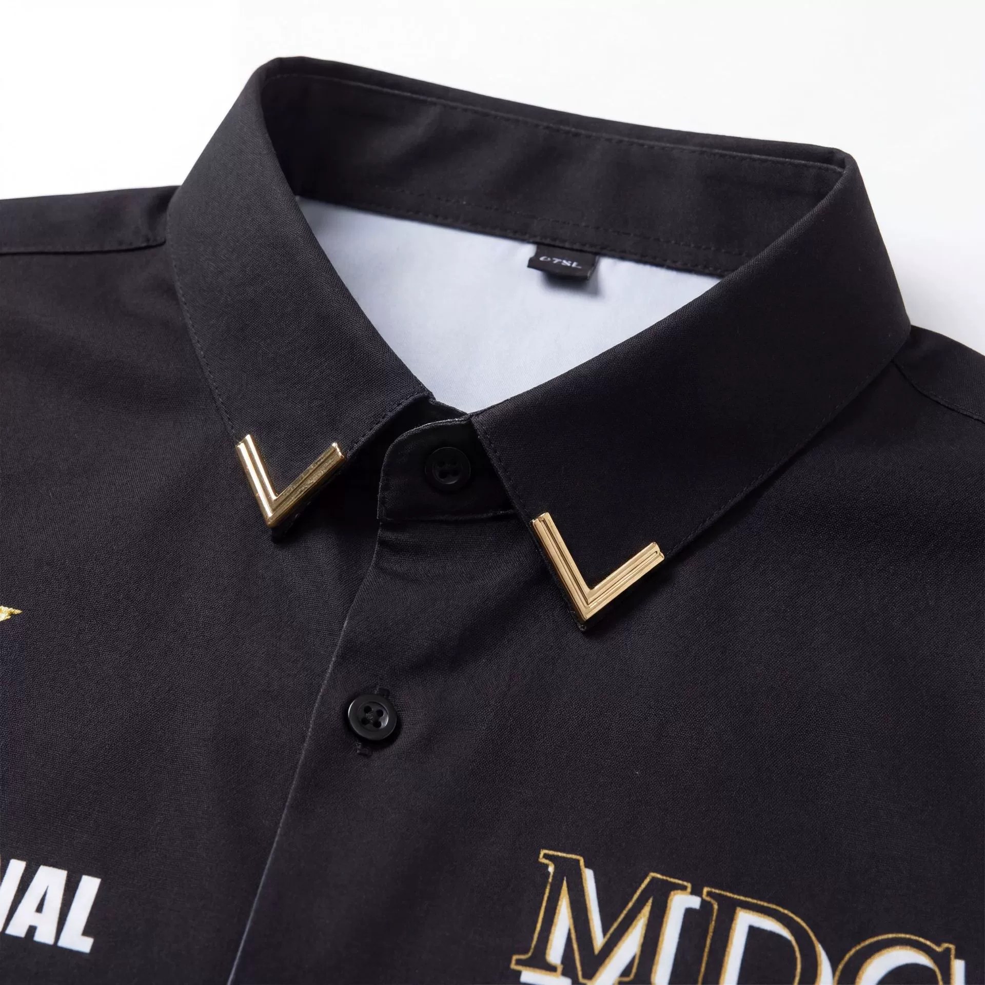 Premium Tiger Letter Rhinestone Digital Print Long Sleeve Shirt view 3
